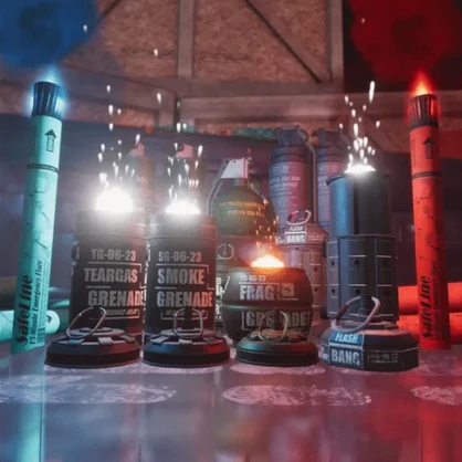 Grenades for VRChat [Military, Physics, Combat, Tactical, Prop, Avatar]