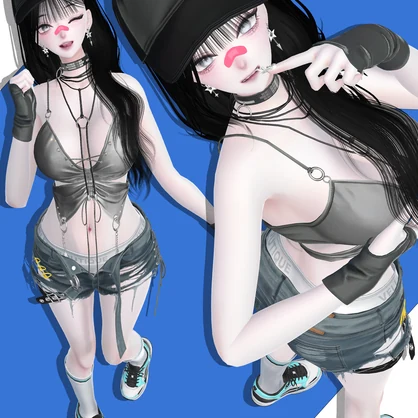 VRCポーズ 40set (50Animation) Girls Pose Vol.1