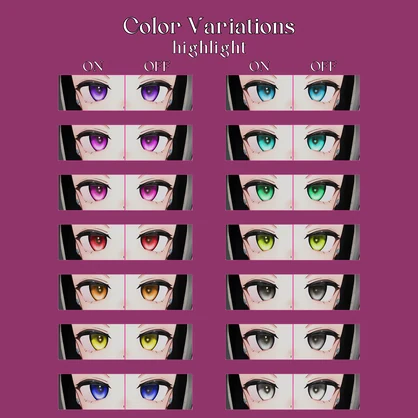 【Free有】♥Heart♥ Eye Texture【複数アバター対応】