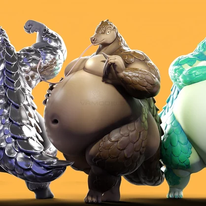 Plump Pangolin | VRC Avatar BASE + VSF Vtuber