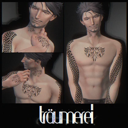 【Free/無料】『士堂 -Shidou- 』専用‐ 刺青 ﾀﾄｩｰ Texture