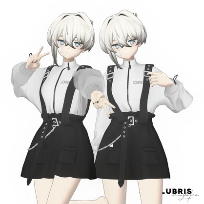 【期間限定価格】Dress -「Suspender Sweatshirt Dress」for 6 Avatars