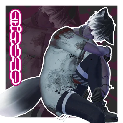 【6アバター対応】ゾンT＋Body Texture