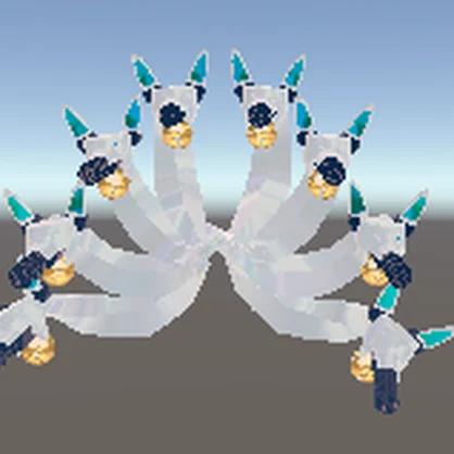 【無料】【VRChat想定】テールガトリング(ヘイロー同梱)