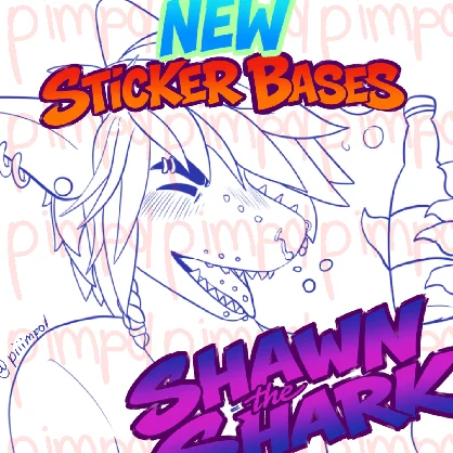MORE Shawn The Shark Base Stickers!