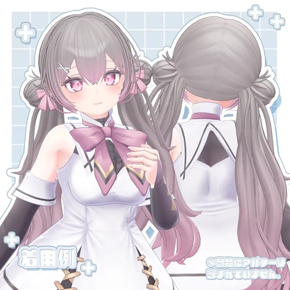 🤍12/21まで限定販売🤍Hair3Dmodel_FuwafuwaOdango【8avatar調整済】