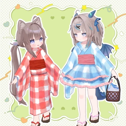 おまつりゆかた【ひかるん/リュミィ・まめふれんず対応】