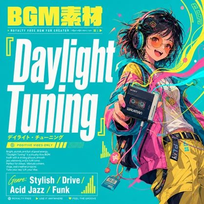 【ファンク / アシッドジャズ】ドライブ中に流れてきそうな爽快でファンキーなBGM｜商用利用可