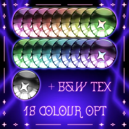 【15アバター対応】✖ HYPER CROSS eye&makeup texture ✖ 【19色 19colours】