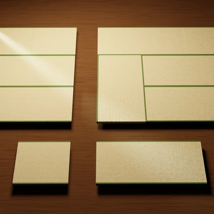 【3Dモデル】エモい畳 (1畳／半畳／4.5畳／6畳セット付)【無料】v0.1