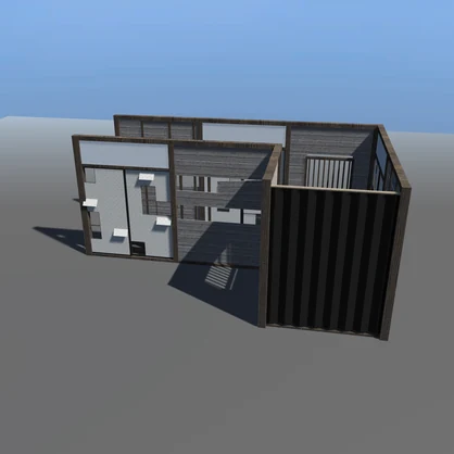 【VRChat想定】お化け屋敷の順路パネル｜板壁・破れ襖・格子窓・暗幕・角柱・床板・天井板｜和風ハロウィン・肝試し・迷路【unitypackage / FBX・OBJ】