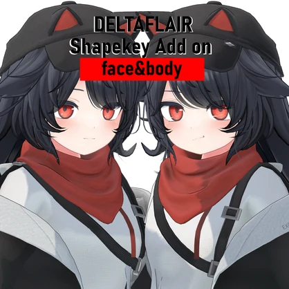 【デルタフレア】Shapekey Add on ［Face＆Body］［#DRUM_OFF_］
