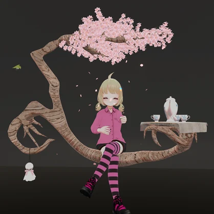 【VRC想定】さくらシッター / Sakura Sitter