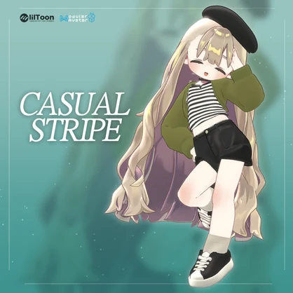 [キプフェル/まめふれんず] Casual Stripe