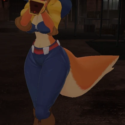 Inspector Fox VRChat Full Body Tracking 3D Model