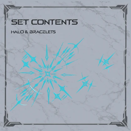 【VRChat対応 発売記念SALE 10/22まで】ASTRAL RIFT – Halo & Bracelet Set