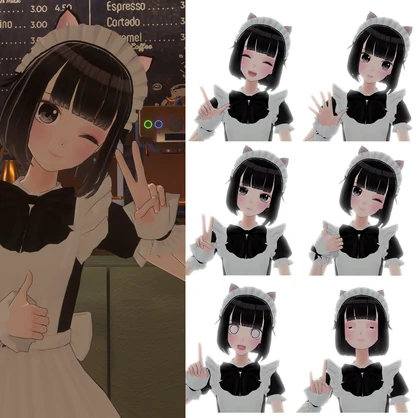 オリジナルアバター　試製_「るか」ver.メイド服