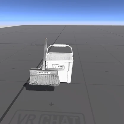 【VRChat/3D素材】漫画風・アニメ調 学園ワールド小道具 14点セット (Manga/Toon School Prop Set)