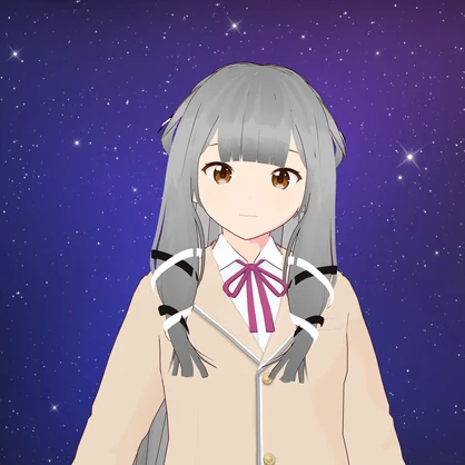 【VRoid】 「心音」 ラップリボン＆ウェービーロング / Wrapped Ribbon & Wavy Long Hair Cocone's Hair Preset