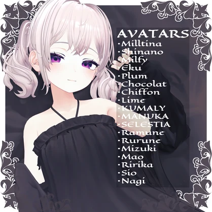 [Autumn SALE!!]【19-Avatars】Sleep Routine Dress-ぽやしみルーティンワンピース【しなのラムネミルティナプラム対応】