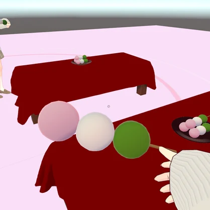 【 無料 】三色団子セット　Unity版 /Sanshoku Dango Set for Unity【 Free Download 】
