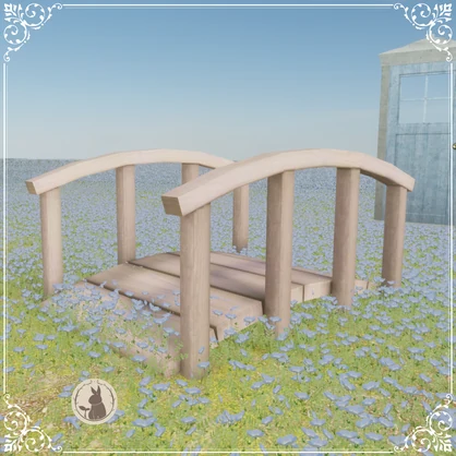 【VRChatワールド向け】ネモフィラ公園の花畑と遊具 Nemophila Garden Asset