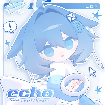 【VRChat】オリジナル3Dモデル「エコー -Echo-」