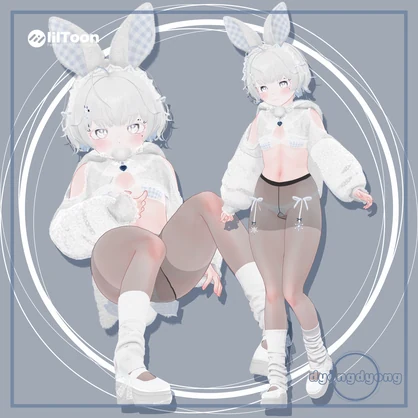 【オリジナル3Dモデル】 Nivy_2.0 - ニビ for VRChat