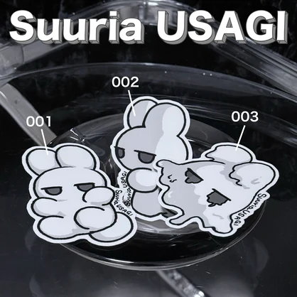 【REAL ITEM】SuuriaUSAGI Original Illustrated Stickers #atelierSuuria