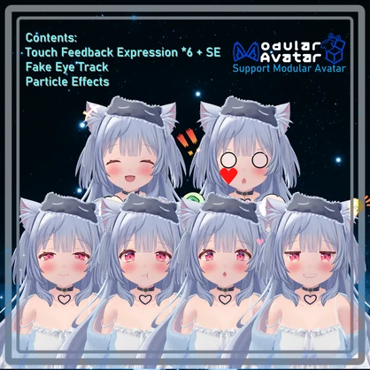 Touch Feedback System for Yoka 撫でると表情が変わる~