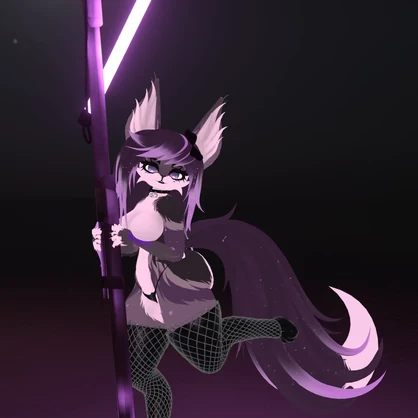 Goth Grey Wolf V2 18+