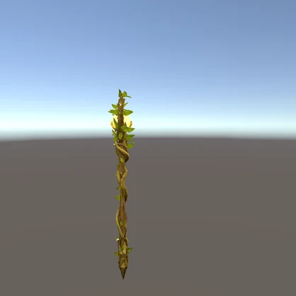 【VRChat想定】Sylvan Staff - 森霊の魔杖 -【3Dアクセサリー】