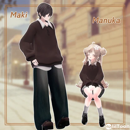 【14アバター対応】Autumn Layered【VRChat想定・MA対応】