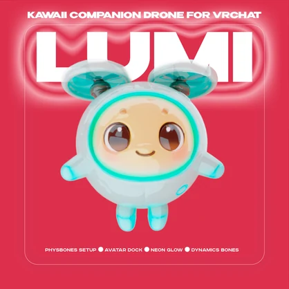 【VRChat想定】LUMI - ぷるぷる浮遊ドローンコンパニオン