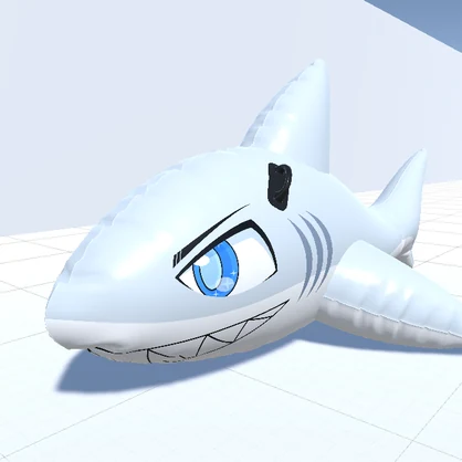 サメフロート 3Dモデル
