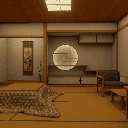 3Dモデル [枯山水庭園]
