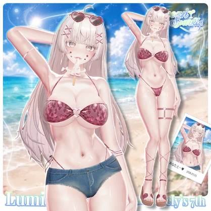 ⟦VRC 12アバター対応⟧ 🌊 Ocean Sparkle Bikini ✨ ♥ 12Avatar ♥