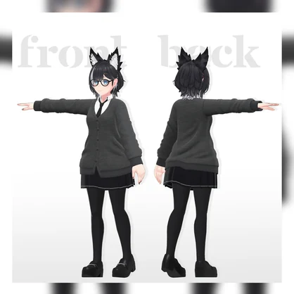 【3Dコスチューム】04 スクールユニフォーム 01