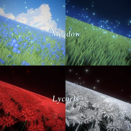 【3D環境】Flowers & Grassland｜花畑 & 草原