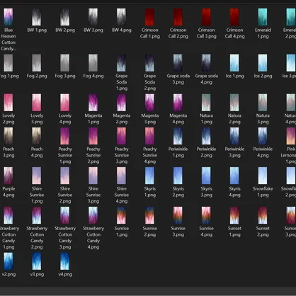 Ice Crystal Hair Texture