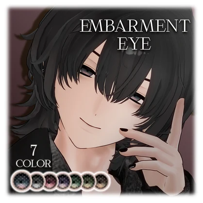 五味用アイテクスチャ「Embarment white eye」+「Embarment white eye」- Gomi eye texture-