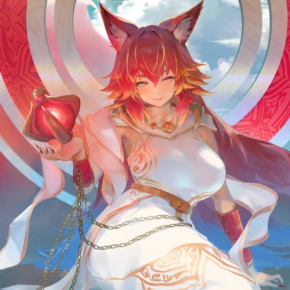 VRChatに飾る立体絵画 『六道命天帝釈妖妃・麗』