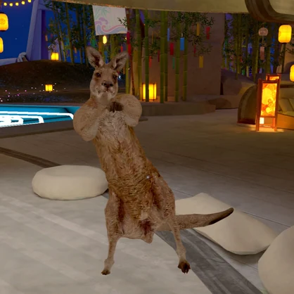 オリジナル3Dモデル：リアルカンガルー kangaroo