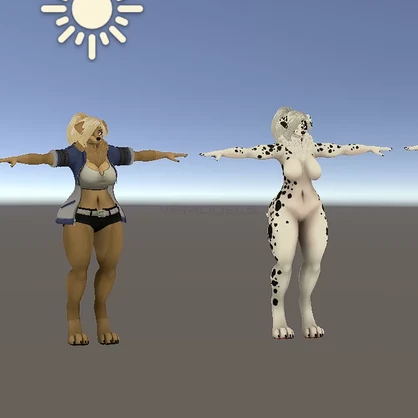 Ghostly Female Canines [Dalmation/Retriever] NSFW