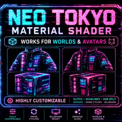 VRChat Neo Tokyo Effect Material | Avatar & Worlds