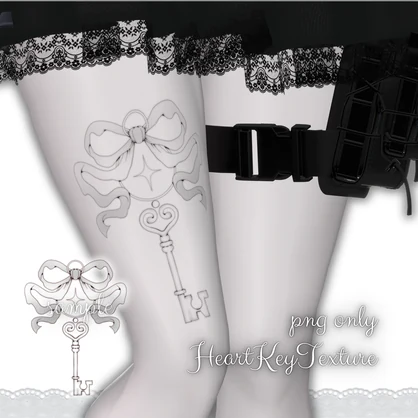 HeartKeyTattooTexture
