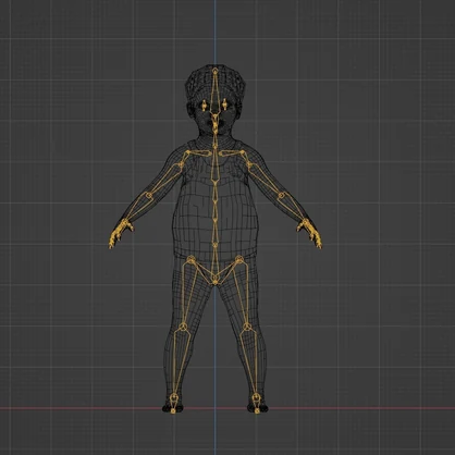 【3Dキャラクター】ホラー少年よしくん