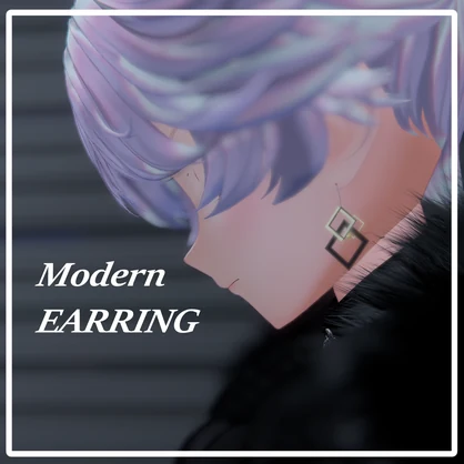 【vrc向け】 modern night earing