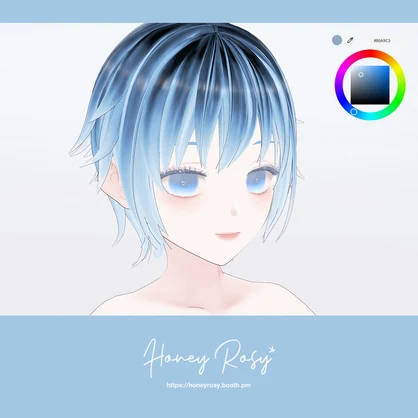 [無料あり/free sample]【VRoid】Balayage Hair Textures&Highlight 髪のテクスチャ&ハイライト