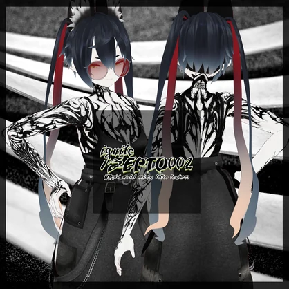 【VRoid texture】ignite/VRoid model unisex tattoo textures/ZEPTO002